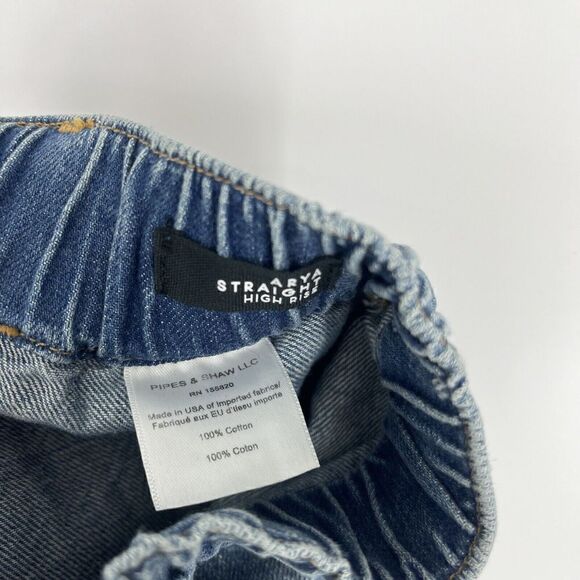 Veronica Beard Jeans Size 2 26 Women Blue Arya Straight High Rise Cotton Stretch - Picture 8 of 9